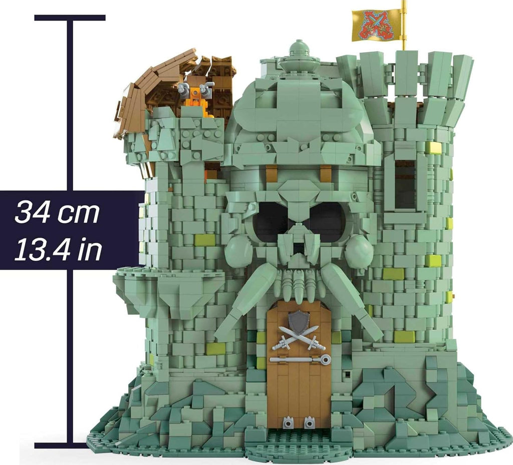 Castle Grayskull Building Set with 3508 Pieces, 6 Poseable Figures, 13+ Inches Tall J807375