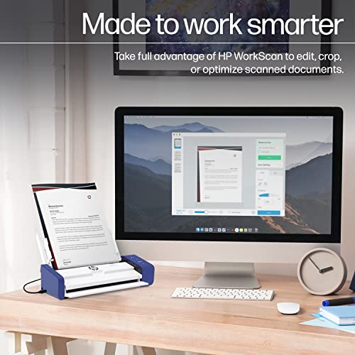 Compact Desktop Duplex USB Document & Photo Scanner with Auto-Feed Tray for Portable 2-Sided Digital Scanning N899