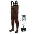 TIDEWE Neoprene Waders, Cleated Bootfoot Men Chest Waders, Waterproof Fishing & Hunting Neoprene Chest Waders