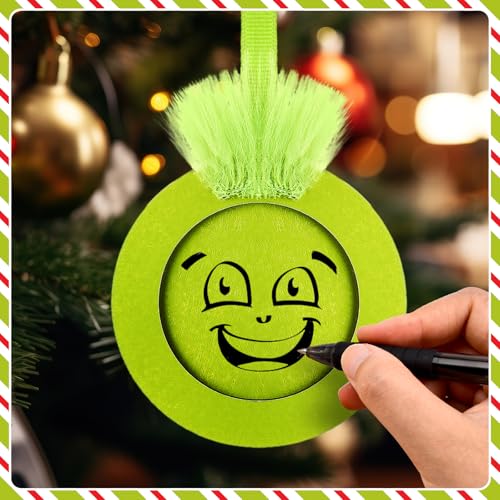 24 Pcs Christmas Photo Ornament Frames for Baby First Christmas Tree Keepsake K3591