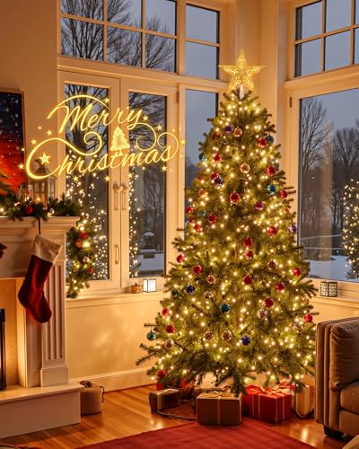 Christmas Star Tree Topper Lighted 3D Gold Pentagram with 10 Bulbs Plug In B67124
