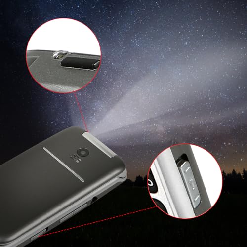Flip Phone Unlocked for Seniors, Big Buttons, SOS, USB-C T844