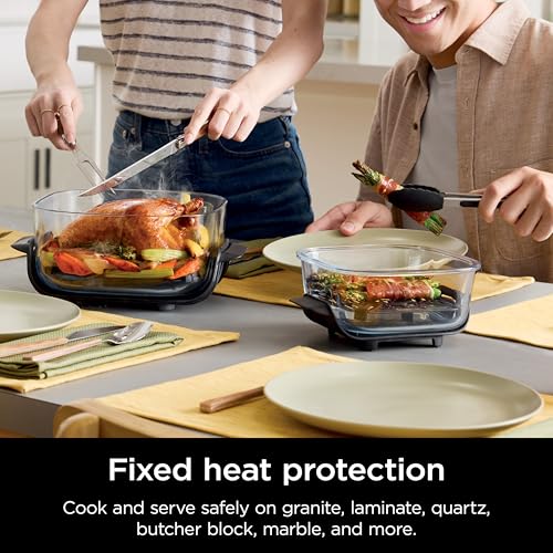 Air Fryer with Glass Containers, 4 QT & 6 Cup, Dishwasher Safe Z1664