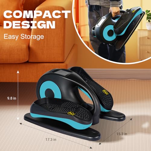 Under Desk Elliptical Machine, Seated Leg Exerciser with Remote Control P992