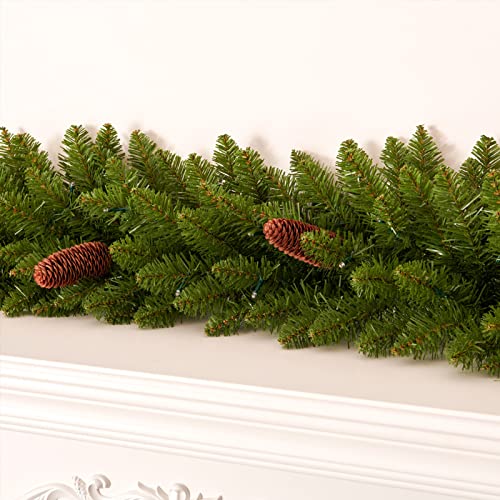 Pre-lit Christmas Garland 9ft with 50 LED Lights B458889