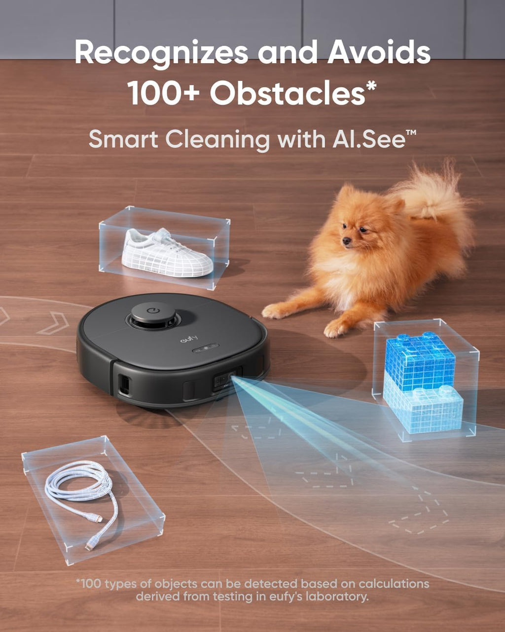 Robot Vacuum and Mop with 8000 Pa Suction, Self-Emptying U6435