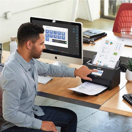 Wireless Color Duplex Desktop Document Scanner with 100-Sheet Auto Document Feeder K592