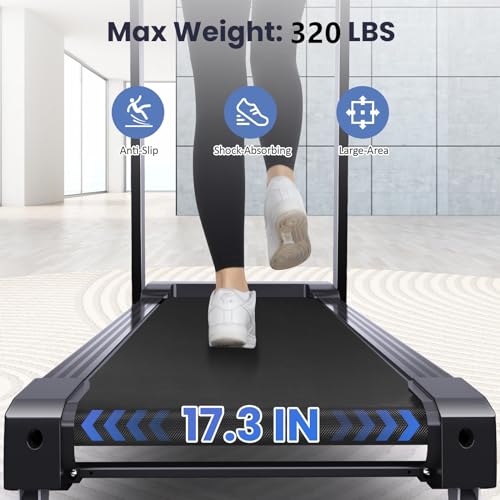 Folding Treadmill with Auto Incline for Home Walking and Running S405246