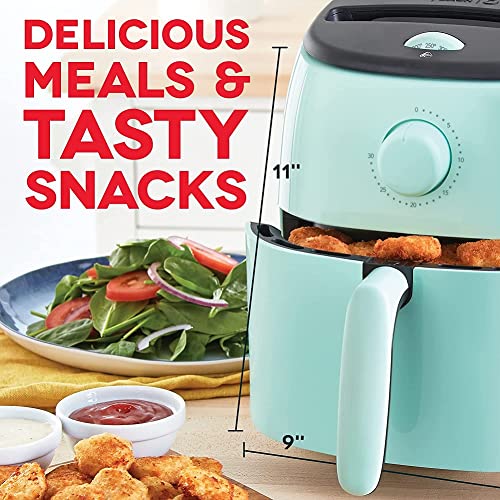 Electric Air Fryer Oven, 2.6 Qt., Grey, Compact, Auto Shut Off, 1000-Watt O64979