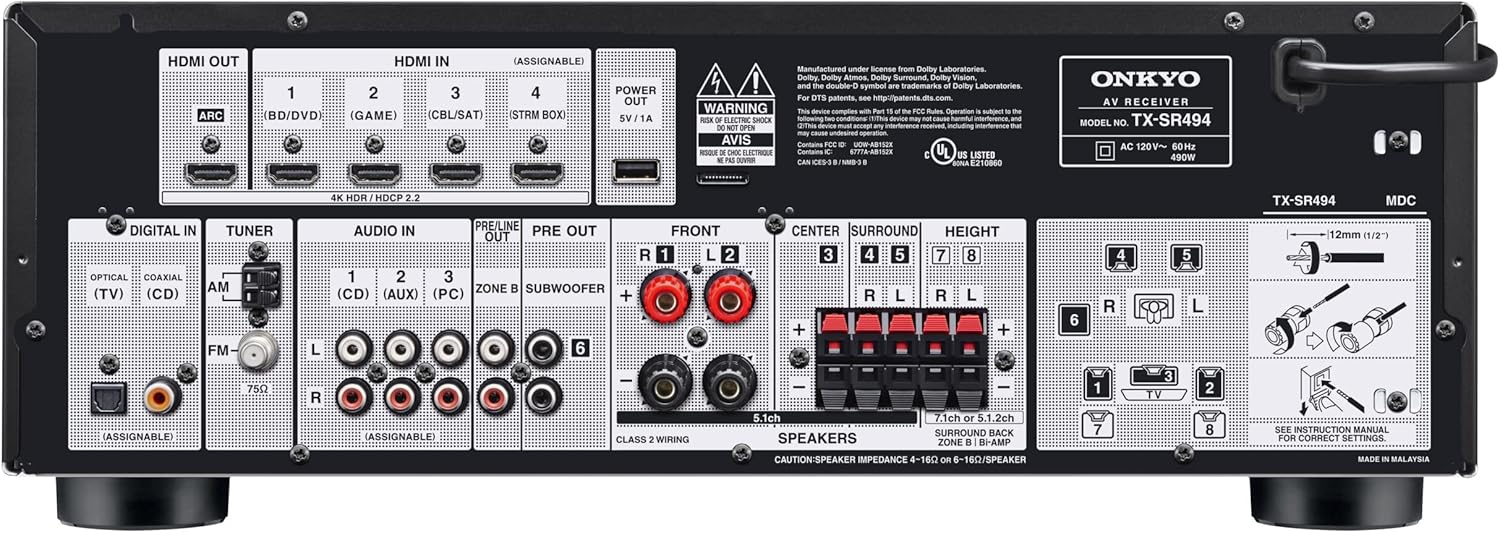 AV Receiver with 4K Ultra HD and Dolby Atmos W445398