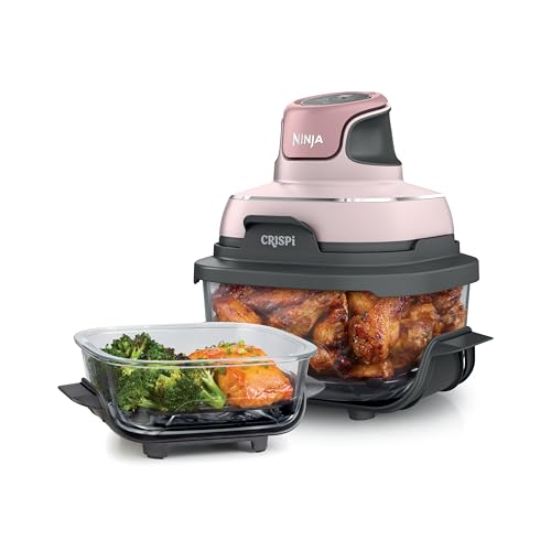 Air Fryer with Glass Containers, 4 QT & 6 Cup, Dishwasher Safe Z1664