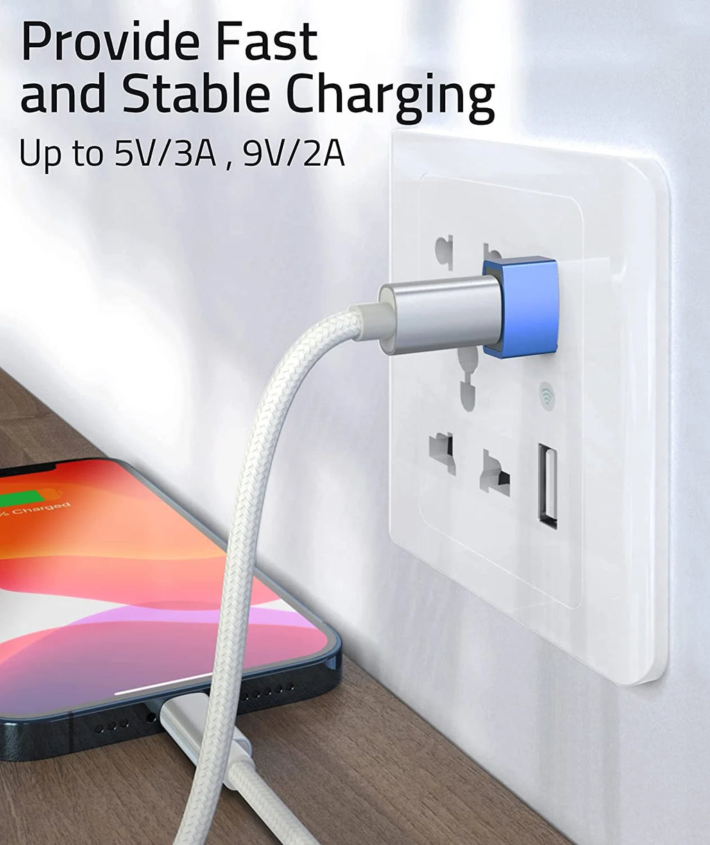 USB C Female to USB A Male Adapter 3 Pack P390