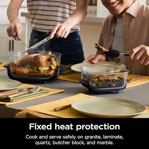 Air Fryer with Glass Containers, 4 QT & 6 Cup, Dishwasher Safe Z1664