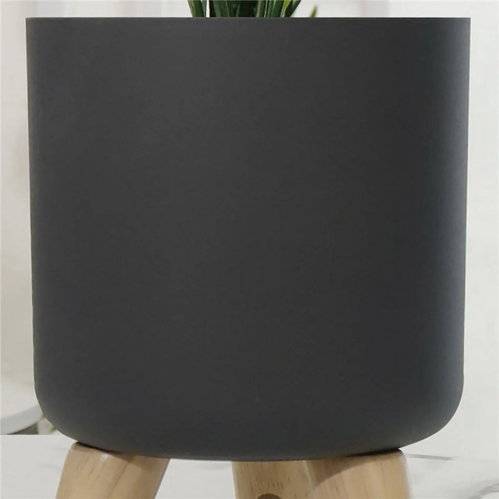 Indoor Planters Set with Wooden Legs, Floor Standing Pot B493