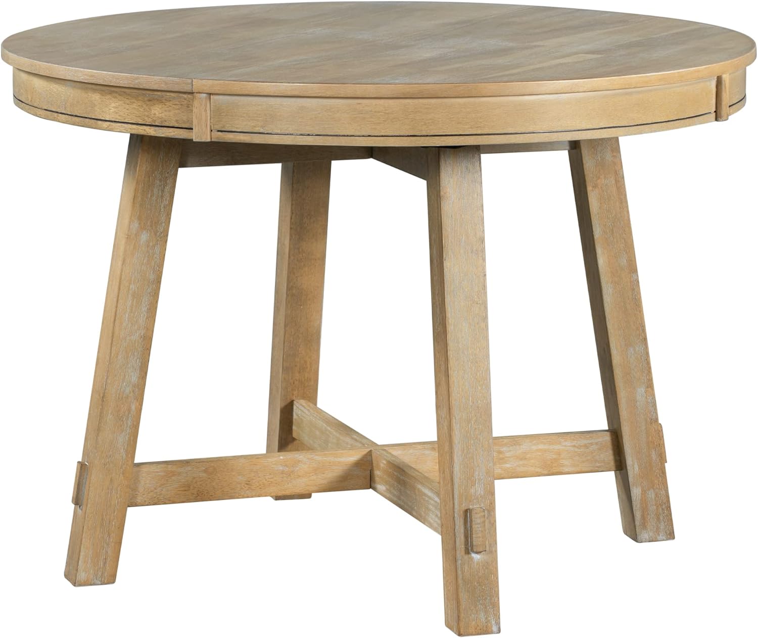 Farmhouse Round Extendable Dining Table with 16" Leaf Y644
