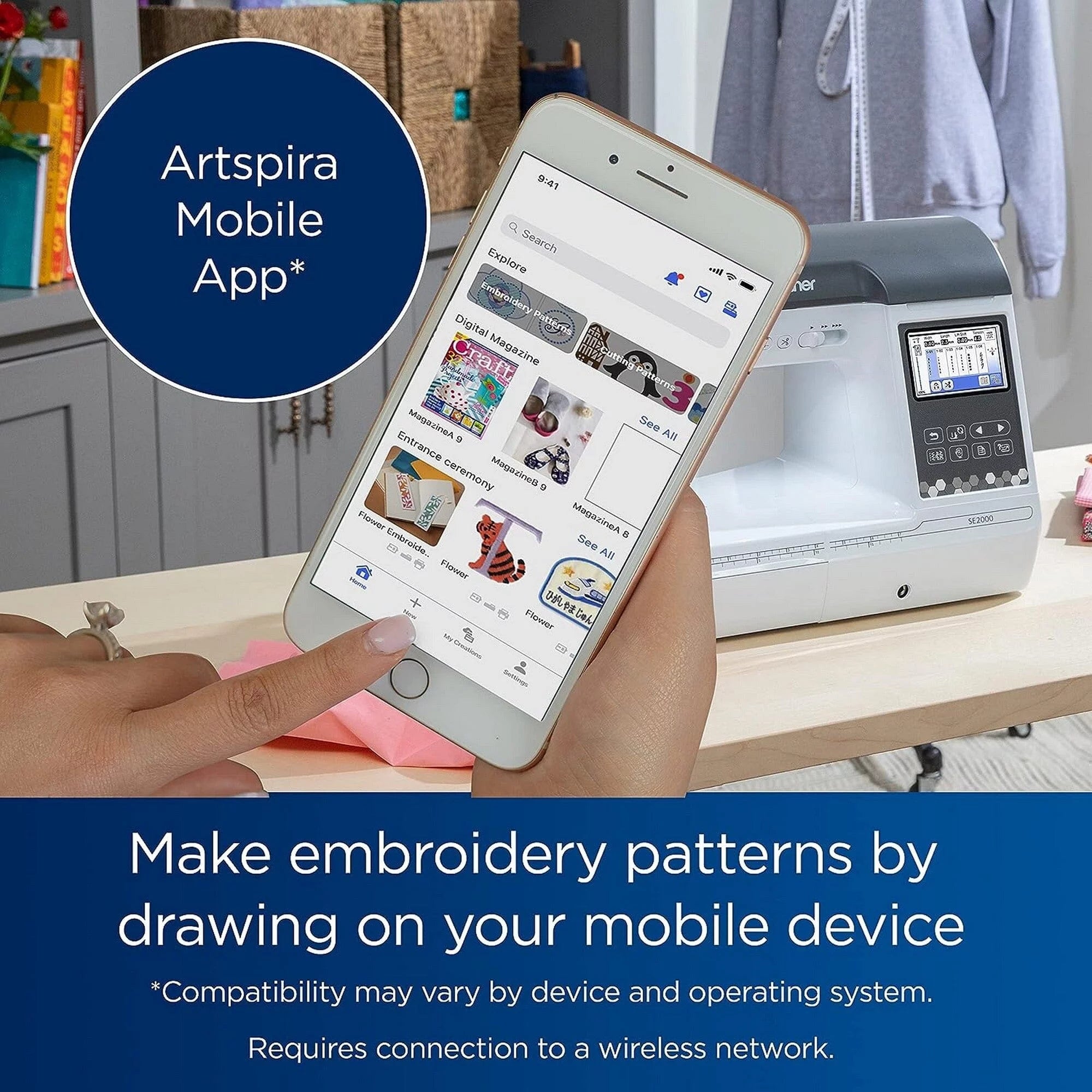 Sewing & Embroidery Machine with Deluxe Bundle G59381