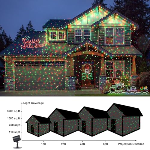 Christmas Laser Projector Lights Outdoor Indoor with Remote Control, Waterproof Z3790