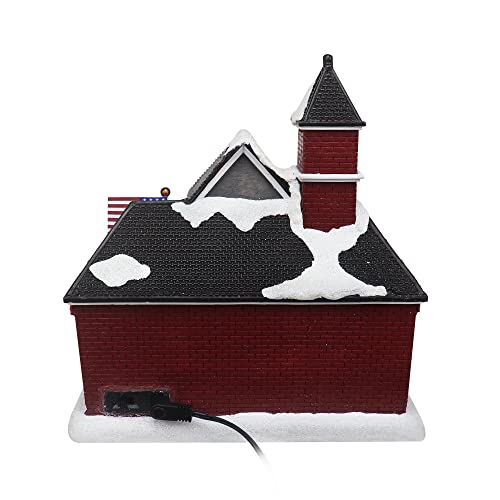 Lighted Musical Snow Village with Animated Kids Sledding A3584