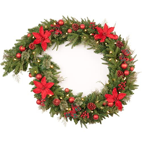 Pre-lit Christmas Garland 9ft with 50 LED Lights B458889