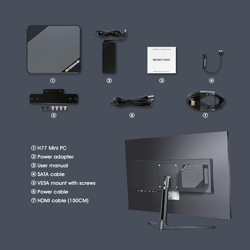 Mini PC N100 16GB DDR4 512GB SSD, 4K Triple Displays, Quiet Desktop Computer T8058