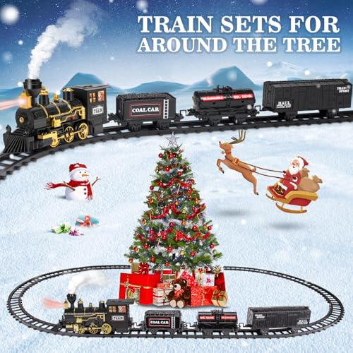 Train Set with Steam, Lights and Sounds for Kids I390
