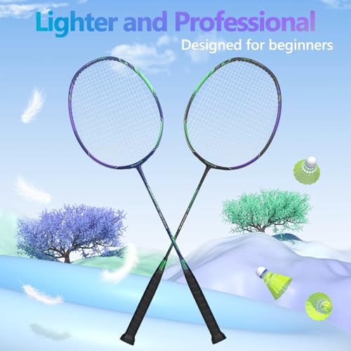 Carbon Fiber Badminton Racket for Gym Backyards S8617