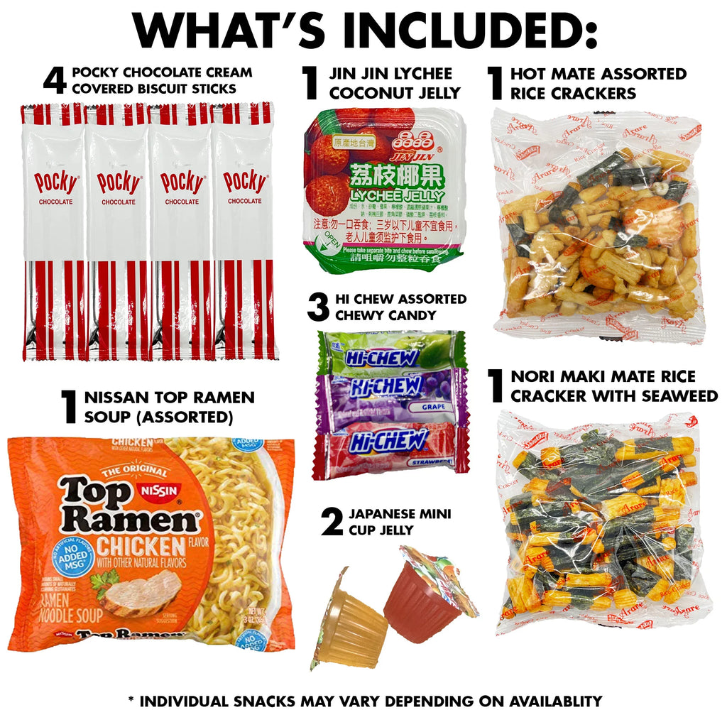 Asian Snacks and Candy Variety Pack Gift Box L928