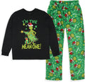 Dr. Seuss GRINCH Men's I'm The Mean One Adult Lounge Pajama Sleep Set, 2X-Large Multicolored