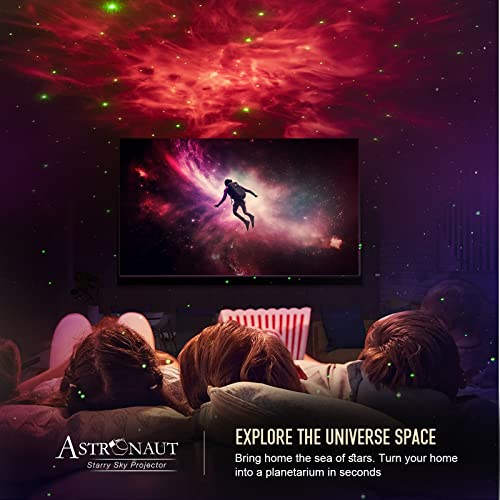 Astronaut Star Projector Night Light with Remote and Timer E396
