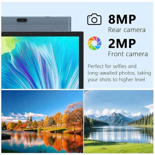 Tablet 10 Inch with Keyboard, Mouse, Case, Stylus, 8GB RAM 64GB ROM N8168