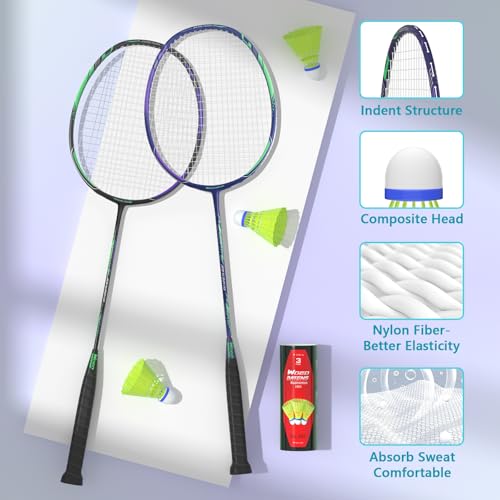 Carbon Fiber Badminton Racket for Gym Backyards S8617
