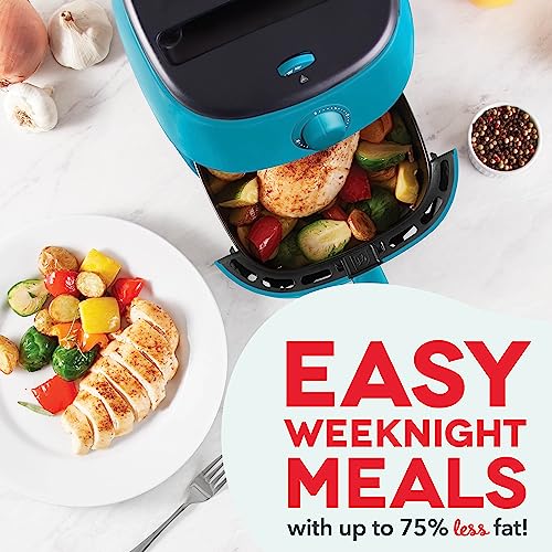 Electric Air Fryer Oven, 2.6 Qt., Grey, Compact, Auto Shut Off, 1000-Watt O64979
