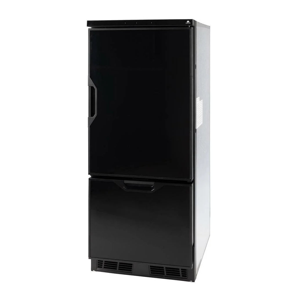 6.2 Cu Ft Dual Compartment Refrigerator with Freezer, Black Trim Y199540
