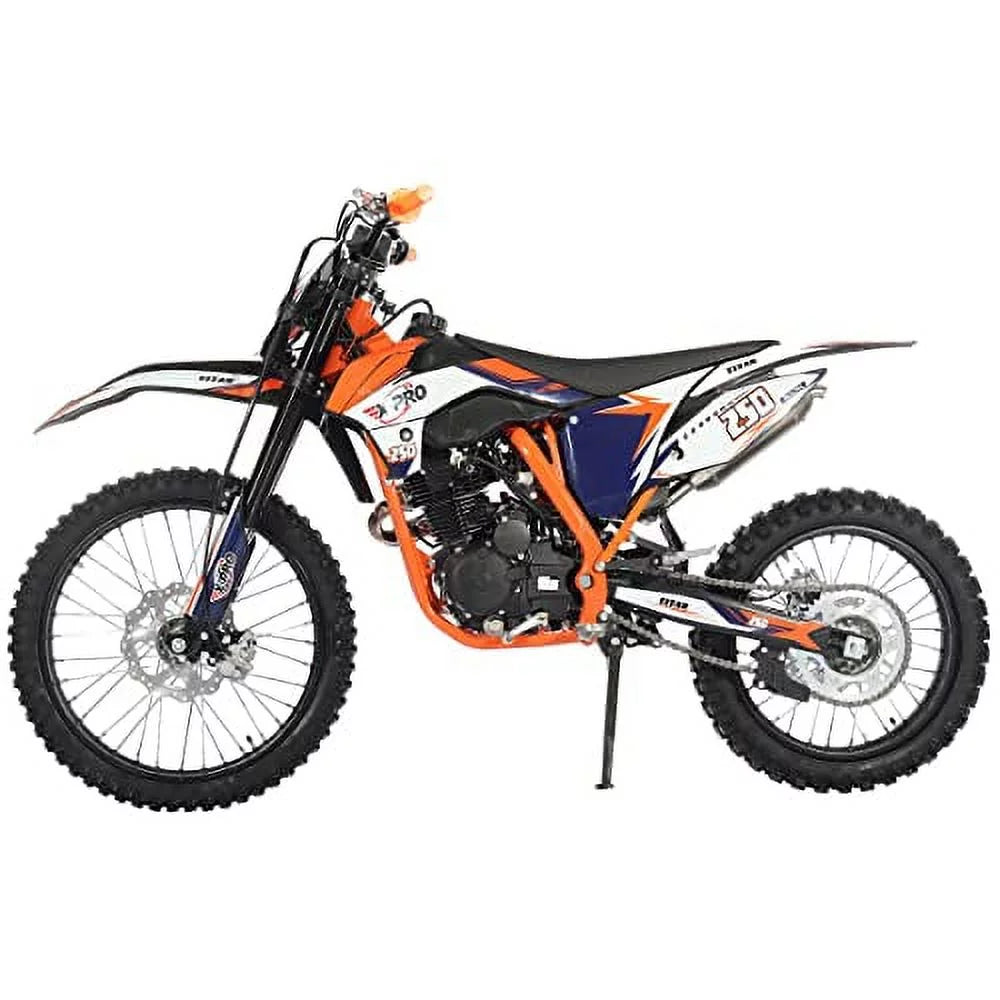 250cc Gas Pit Dirt Bike, 5-Speed Manual Transmission M1203