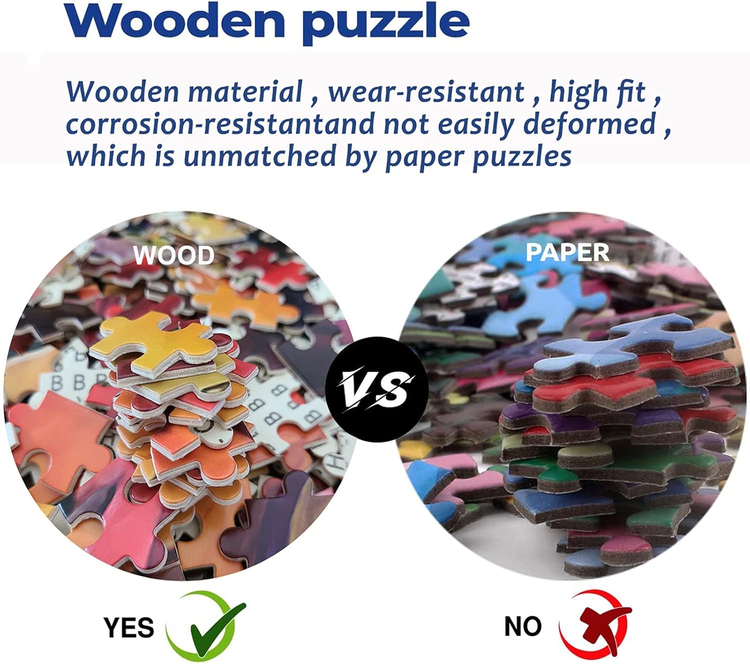 Wooden Jigsaw Puzzle 1000 Pieces for Adults with Poster, 30" x 20" V660280