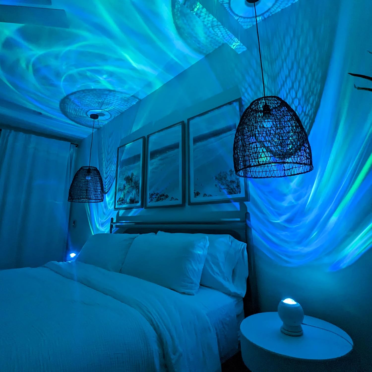 LED Aurora Projector for Bedroom Relaxation and Night Light A286