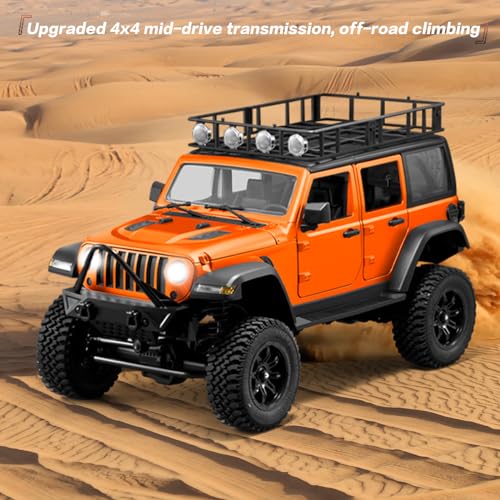 1/12 RC Crawler 4WD Off Road Truck with 3 Batteries Orange U24753