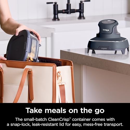 Air Fryer with Glass Containers, 4 QT & 6 Cup, Dishwasher Safe Z1664