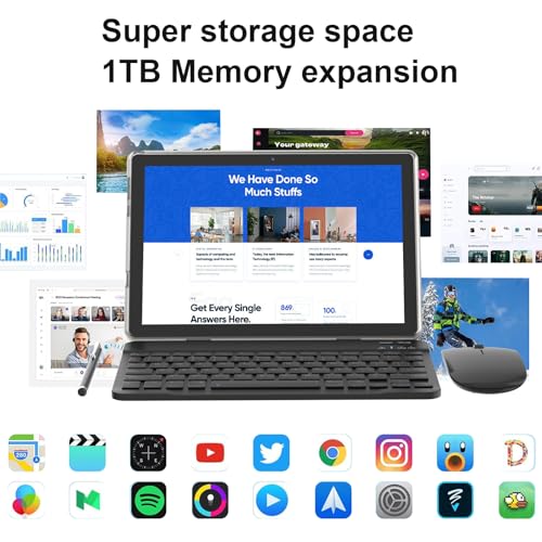 10 Inch Tablet with Keyboard and Stylus X77586
