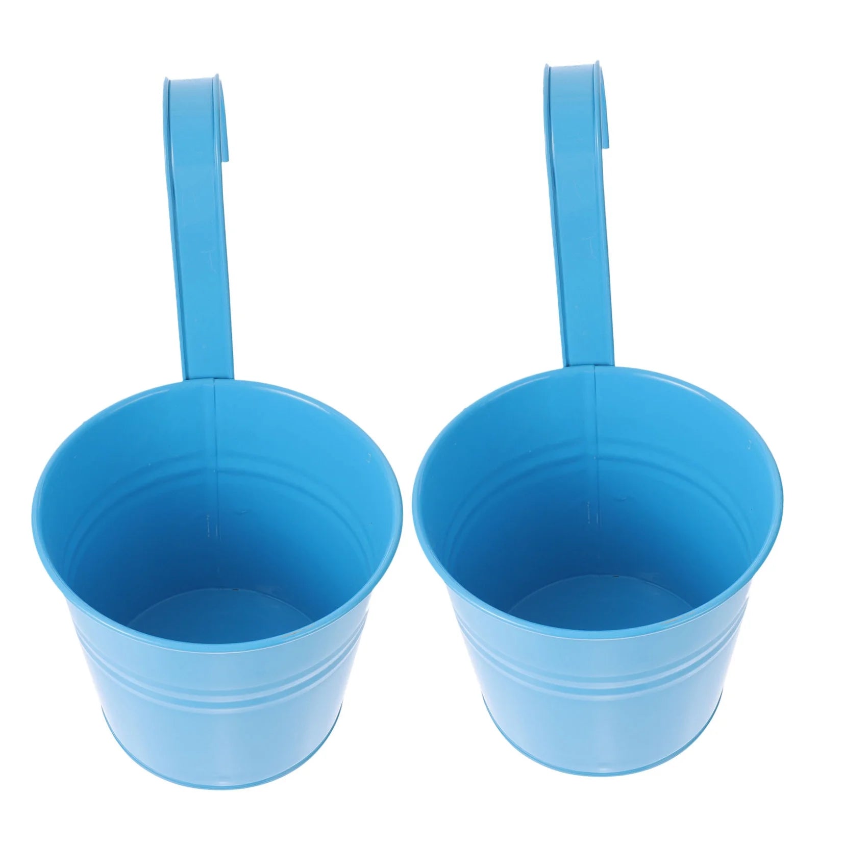 Vintage Hanging Flower Pots Plant Bucket Tinplate Planters C9209