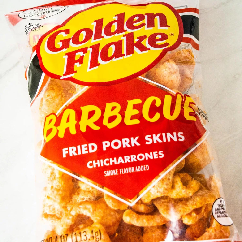 BBQ Pork Rinds - Crispy Fried Pork Skins - 4 Bags S24311