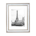 Isaac Jacobs 8x10 Gold Mirror Bead Picture Frame - Classic Mirrored Frame with Dotted Border Made for Wall Display, Tabletop, Photo Gallery and Wall Art (8x10, Gold)