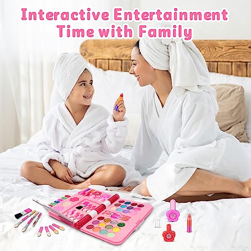 Kids Makeup Kit for Girls, Washable Play Makeup Set with Mirror I9264