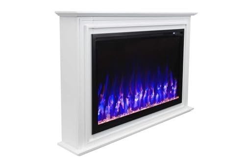 Touchstone Sideline Elite 50-inch Smart Electric Fireplace with Surround Mantel