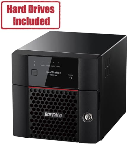 2-Bay 4TB Desktop NAS with Hard Drives Included B985014