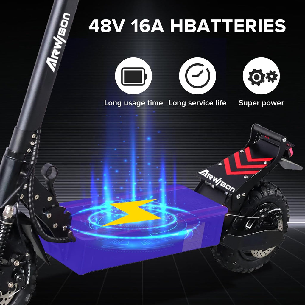 Electric Scooter for Adults, 2500W Motor, 30 MPH, 30 Miles Range, 11 Inch Tires, Foldable U98543