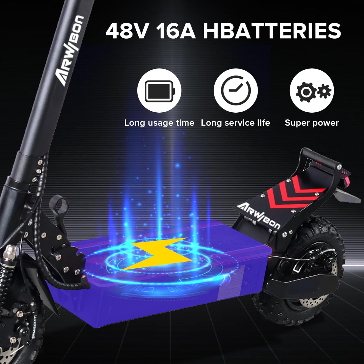 Electric Scooter for Adults, 2500W Motor, 30 MPH, 30 Miles Range, 11 Inch Tires, Foldable U98543