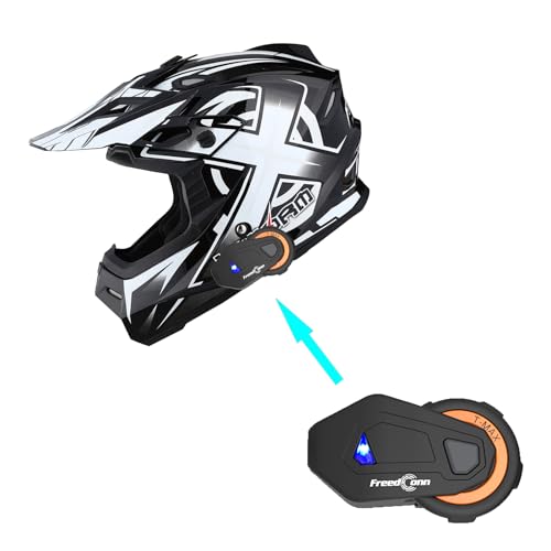 Adult Motocross Helmet Full Face Racing Style Matt Black D9788