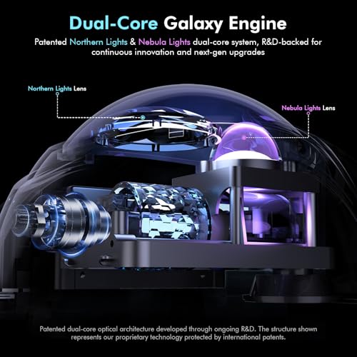 Galaxy Projector with Bluetooth Speaker and White Noise for Bedroom P99664
