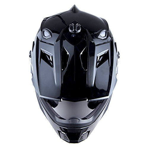 Adult Motocross Helmet Full Face Racing Style Matt Black D9788
